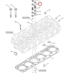 FPT IVECO CASE Cursor11 F3GFE613A B001 5801863562 Valve Spring Support 99430785 thumbnail-1