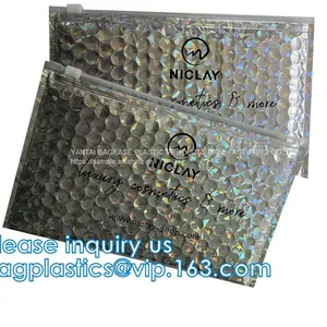 Biodegradable Compost Slider Zip Lock Bubble Bag Eco Ziplockk Padded Bags Mailer Zip Zipper Bubble Bag Padded Bubble Bag thumbnail-5