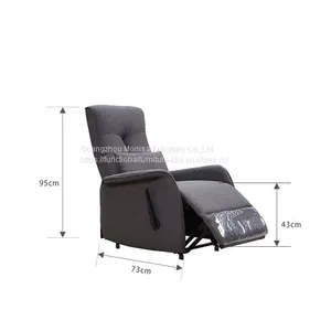 Italian-Style Capsule Sofa Single Leisure Sofa Living Room Household Manual Function Disposable Fabric Single Chair thumbnail-5