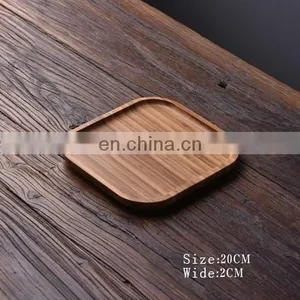 Different Size Round Wood Plate, Bamboo Food Serving Dinner Plate , Round Bamboo Dinner Bamboo Plates thumbnail-5