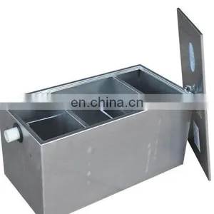Interceptor/Malaysia Kitchen Oil Water Separator Treatment Stainless Steel Restaurant Commercial Oil Grease Trap thumbnail-1