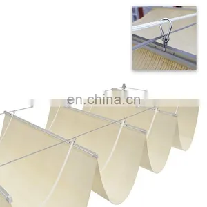 200gsm 100% Virgin New HDPE Wave Sun Shade Sail for Carport Shade Cloth thumbnail-3