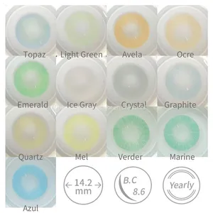 Super Natural Hidrocor 13 Colored Contact Lenses Green Eye Color Contact Lens Soft Eye Contact Lenses thumbnail-3
