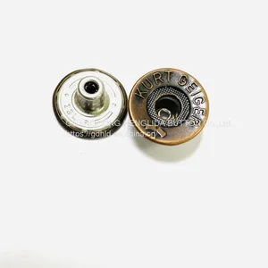2023 Customized Wholesale Plating Brass Cowboy Button Jeans Buttons for Jeans Clothing thumbnail-2