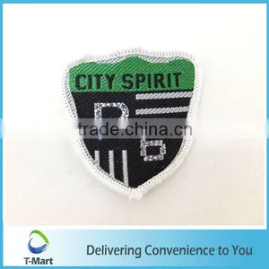Machine Cut Embroidery Badge/Sticker/patch Design Woven Label for Clothings, Bags, and Garments thumbnail-1