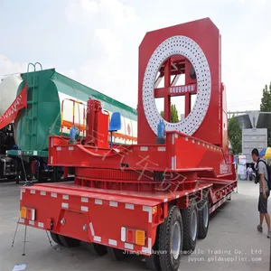Multi Axle Semi-trailer Heavy-duty Low Flatbed Large Item Transport Vehicle thumbnail-4