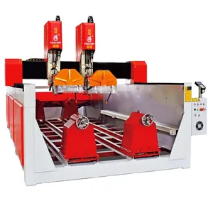Heavy Duty CNC Stone Carving Granite Stone Slab Cutting Machines HLSD-1525-3D thumbnail-3