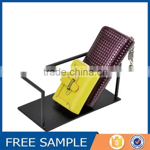 Metal Wallet Display Holder Purse Display Stainless Steel Wallet Rack thumbnail-1