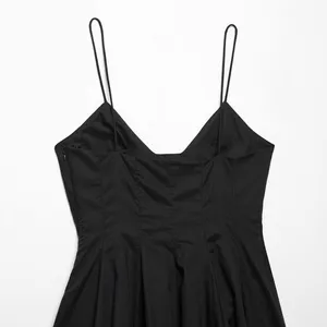 2025 New European and American Fashion Simple Poplin Short Dress thumbnail-3