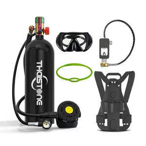 THAISTONE Lung Tank 2.3L Mini Scuba Diving Dive Air Tank With Snorkeling Mask Set thumbnail-1