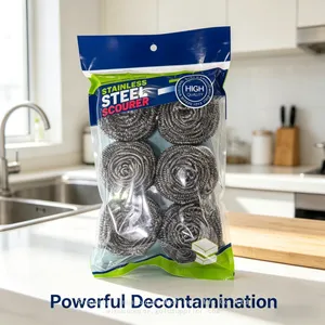 Eco Friendly Stainless Steel Pot Scourer From Winuscourer Factory thumbnail-2
