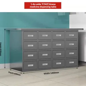 48-Fach Kräuterverteilschrank | Typ 201 Edelstahl, zur sofortigen Lieferung an Ihre Klinik verfügbar thumbnail-1
