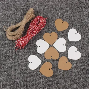 Kraft Paper White Color Hang Tag With Rope thumbnail-1