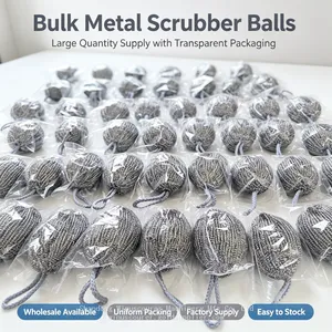 Factory Wholesale Hang‑Up Oval Steel Cleaning Ball With Braided Lanyard Heavy Oil Dirt Remover thumbnail-3