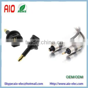 JIS-F05 Toslink to 3.5mm Mini Toslink Adapter Optical Mini Male to Toslink Female Converts Toslink Jack to Mini Toslink Plug thumbnail-2