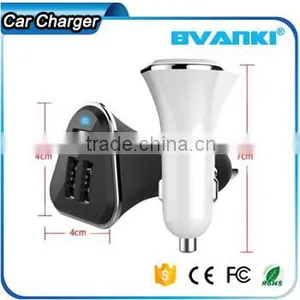 2016 Trade Assurance New Design CE RoHS FCC 12V 5.2A Triple Mini 3 Ports USB Car Charger Adapter for Samsung Charger Free Sample Supplier's Choice thumbnail-2