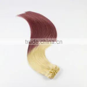 Double Weft, Triple Weft Clip in Human Hair Extension With 100% Human Hair Supplier's Choice thumbnail-2