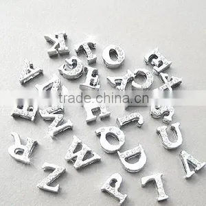 8MM Clear Stone One Line Stone Zinc Alloy DIY Letters thumbnail-1