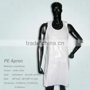 PE Apron Disposable Plastic Apron Household Protective Aprons HDPE LDPE White Blue thumbnail-1