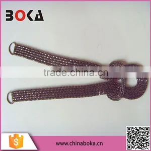 Chain Design Metal Rhinestone Shoe Buckles thumbnail-1