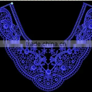 2016 Customizable New Cotton Kurta Neck Designs With Lace thumbnail-3