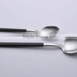 Black Stainless Steel Cutlery Set Colored Flatware Set of Restaurant or Hotel thumbnail-5