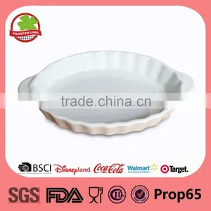 Wholesale Cheap White Stoneware Ceramic Baking Dish thumbnail-1
