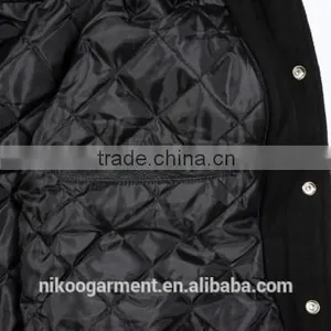 Wholesale Quality Fitted Men's Varsity Wool Jackets With Printing/Embroidery thumbnail-3