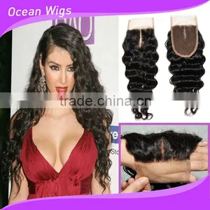 High Quality Bangs Lace Jerry Curl Closure thumbnail-1