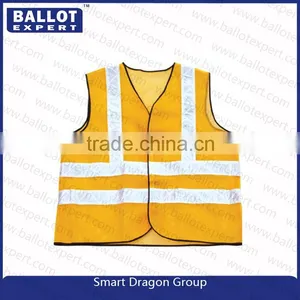 China Mesh Polyester Fluorescent Fabrics High Protective Safety Visibility Clothing thumbnail-1