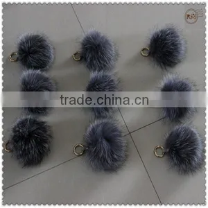 Fluffy Fox Fur Pompons in Factory Wholesale Price thumbnail-3