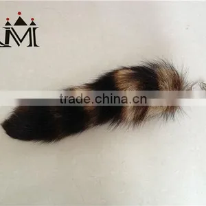 2014 Hot Selling 100% Genuine Raccoon Tail Fur for Clothes Accessories thumbnail-6