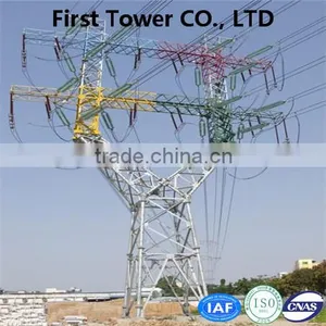 Chinese Supplier Double Loop Power Transmission Monopole Tower thumbnail-1