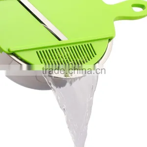 S/S+ABS 28.5*14*1 Colorful Kitchen Tools Vegetable Slicer/draining Board thumbnail-5