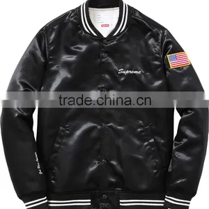 Top Quality Satin Jacket,custom High Quality Satin Jacket,customized Satin Varsity Jacket Wholesale thumbnail-1