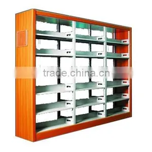 Practical Steel Office and Library Exhibition Book Shelf Bookshelves Fire-proof Plate Bookshelf thumbnail-1
