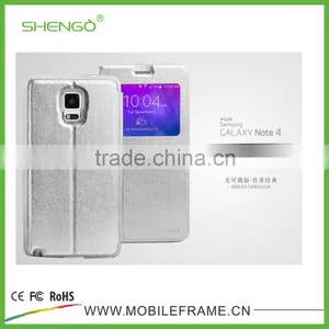 Luxury Leather Flip Mobile Phone Case for Samsung Galaxy Note4 thumbnail-3