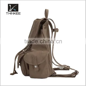 Girls Canvas Drawstring Backpack Light Weight Drawstring Bags Foldable Drawstring Backpack thumbnail-2