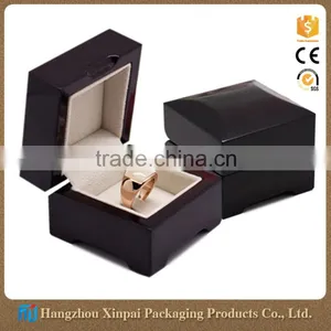 Matte Black Gift Box Wooden Ring Box thumbnail-1