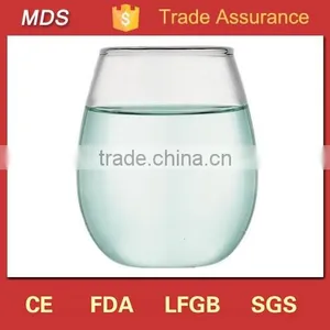 Modern Style Flat Bottom Egg Shaped Wine Glass thumbnail-2