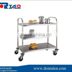 New 3 Tier Stainless Steel Kitchen Dining Trolley Serving Utility Cart thumbnail-1