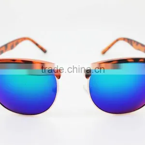 Custom Your Own Sunglasses Metal Sunglasses Greeen Mirro Sunglasses thumbnail-2