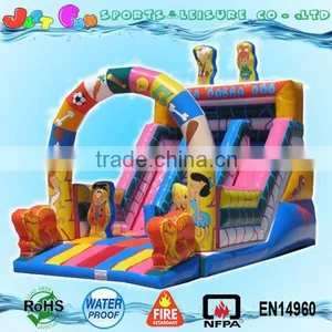 6m Tall Attractive Yabba Dabba Doo Double Lane Inflatable Slide for Kids thumbnail-1