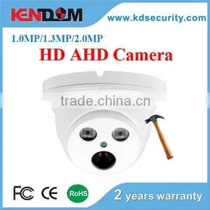 Kendom Manufacturer High Difinition IP66 Vandal Proof Indoor Use IR Ahd Dome Camera With 3.6,4.0.6,0,8mm Fixed Lens thumbnail-1