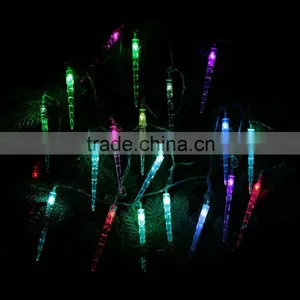 Bright Color Changing RGB 20LED 220V 4M LED String Light Waterproof EU Plug Icicle Pendant String for Christmas Party Decoration thumbnail-5