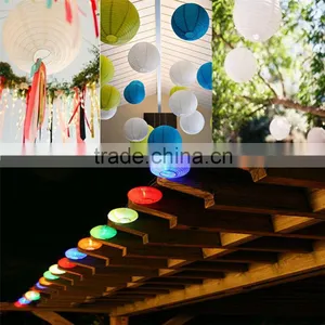 Mulit Color Option 12 Inch Solar LED Chinese Paper Lantern Light Mas Wedding Party Outdoor Garden Lamp Decor thumbnail-3