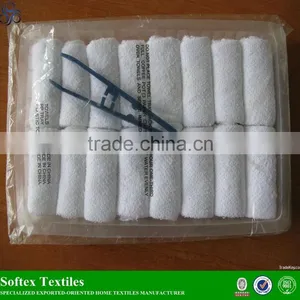 Wholesale Custom 100% Cotton White Disposable Hot Airplane Towel thumbnail-1