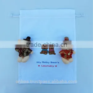 Embroidered Drawstring Laundry Bags With Teddy Bears thumbnail-2