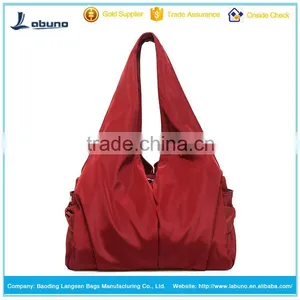 Large Two Compartment Nylon Tote Bag Korean Walker Tote Bags thumbnail-1