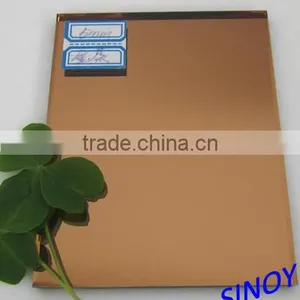 Qingdao High Reflective Euro Bronze Mirror Sheet With Double Coated Paint thumbnail-1